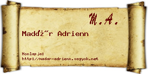 Madár Adrienn névjegykártya