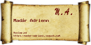 Madár Adrienn névjegykártya