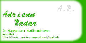 adrienn madar business card